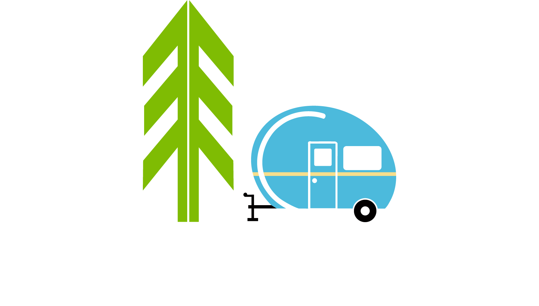 alberta campgrounds | logo in white