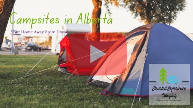 Campsites in Alberta | tents on a camp park